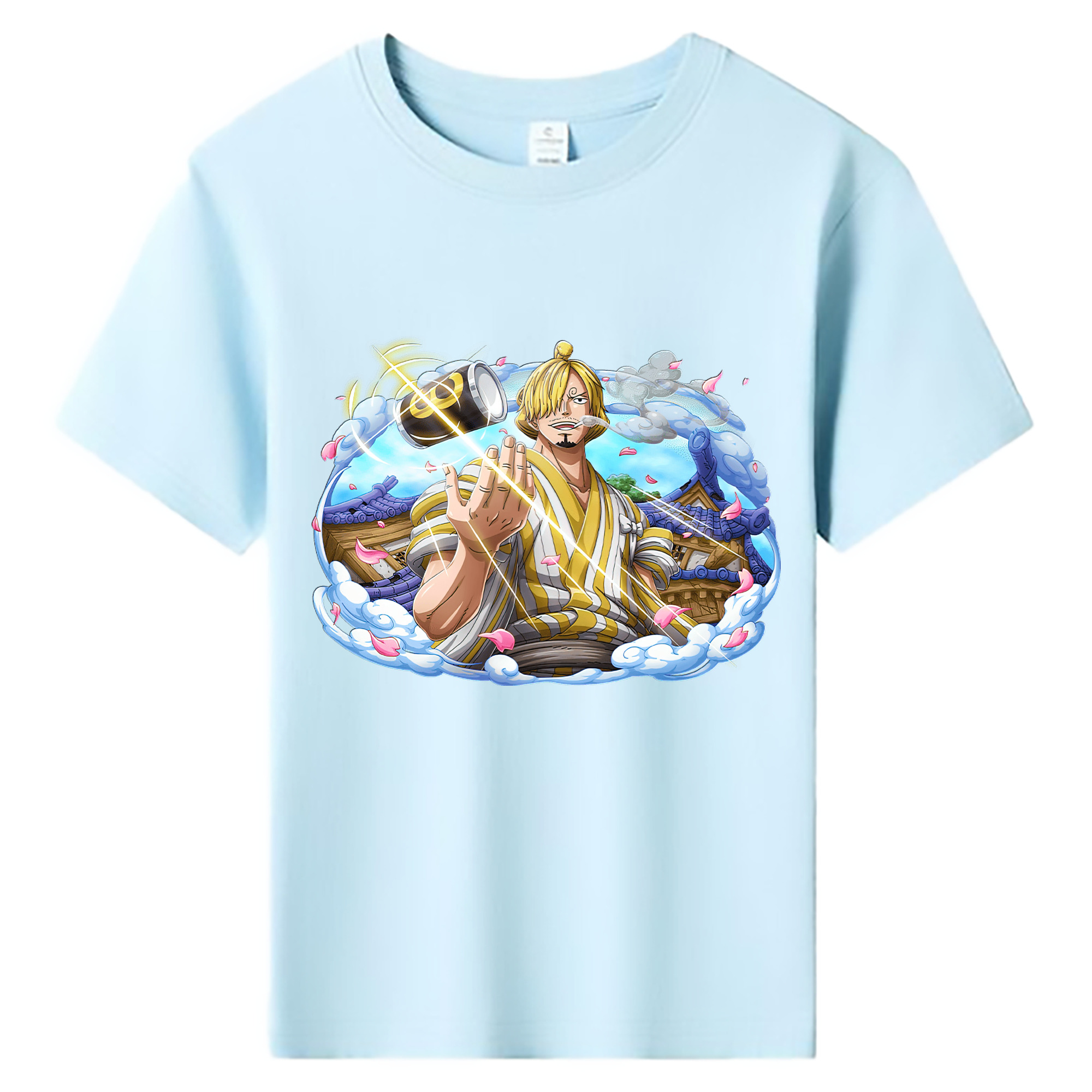 ワンピース サンジ ONE PIECE Sanji 綿100％キッズTシャツ（フロントプリント）